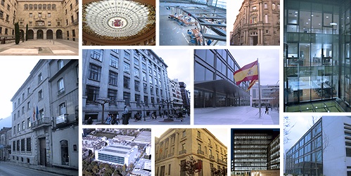 Imaxes de distintas sedes de Delegacións de Economía e Facenda