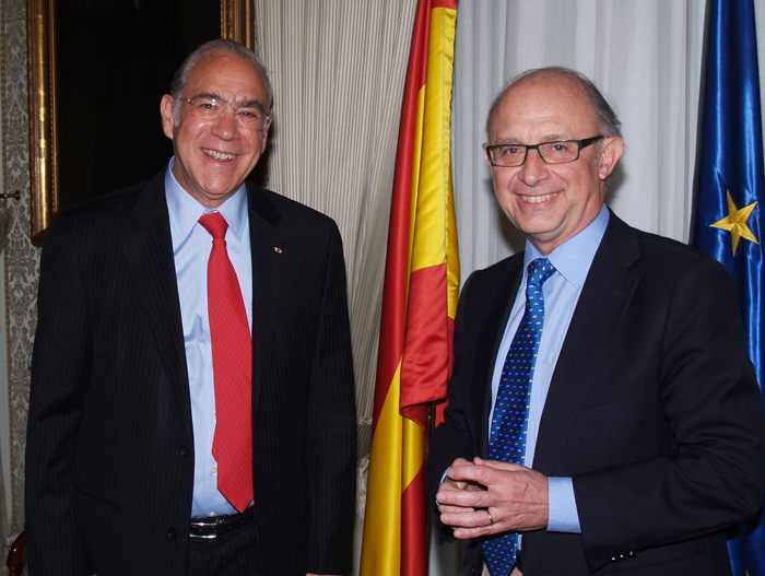 Imagen Montoro recibe al secretario general de la OCDE, Ángel Gurría