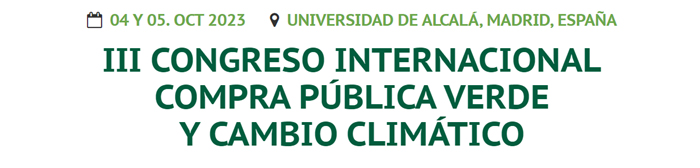 Imagen del logotipo del III Congreso de Compra Pública Verde y Cambio Climático