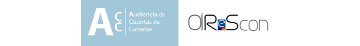 Imagen de los logotipos de Audiencia de Cuentas de Canarias y de la OIReScon