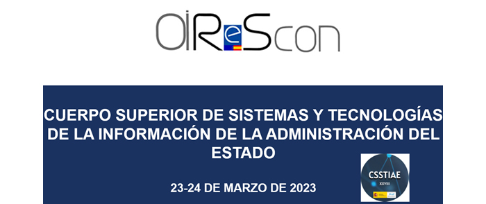 Cartel de la visita a la OIReScon de funcionarios en prácticas para el acceso al Cuerpo TIC