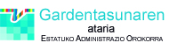 Gardentasuneko Atariaren Logotipoa. Gardentasuneko Atarirako Esteka. Ireki leiho berrian: Abre nueva ventana