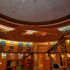 Bóveda biblioteca Ministerio de Hacienda, Alcalá 9, Madrid. Ponentes