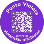 Pegatina Puntos Violeta