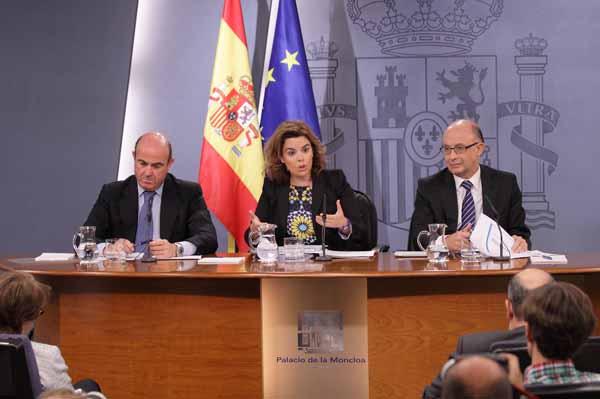 Imágenes de la rueda de prensa del Consejo de Ministros