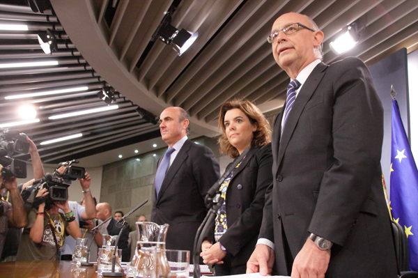Imágenes de la rueda de prensa del Consejo de Ministros