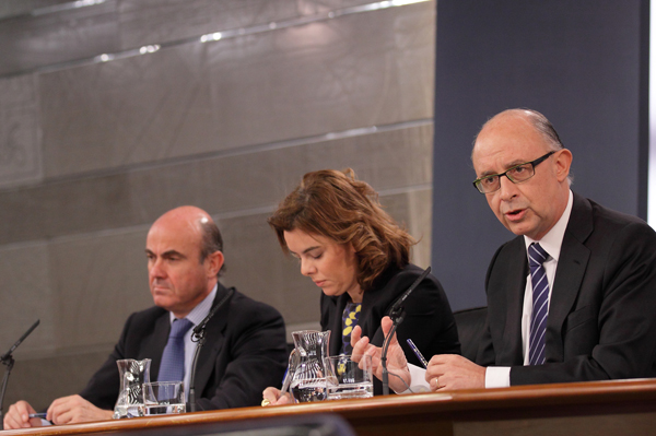 Imágenes de la rueda de prensa del Consejo de Ministros