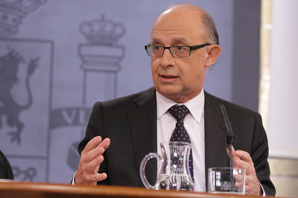 Montoro en la rueda de prensa del Consejo de Ministros