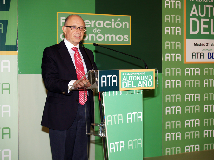 Imagen del acto presidido por el ministro de Hacienda y Administraciones Públicas, Cristóbal Montoro