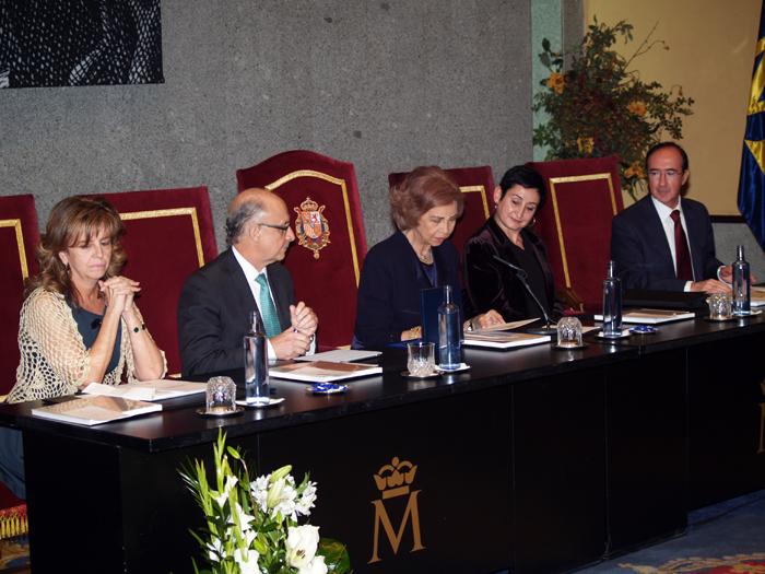 Imagen del acto desarrollado en la Fábrica Nacional de Moneda y Timbre-Real Casa de la Moneda