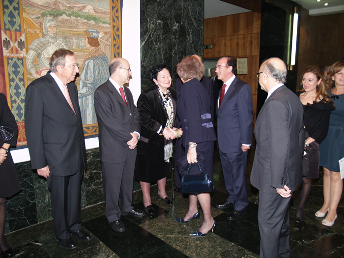 Imagen del acto desarrollado en la Fábrica Nacional de Moneda y Timbre-Real Casa de la Moneda