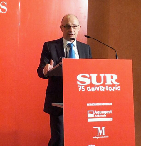 Imágenes del ministro de Hacienda y Administraciones Públicas, Cristóbal Montoro, en Málaga