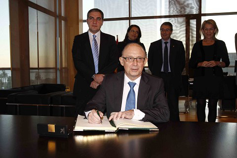 Imágenes del ministro de Hacienda y Administraciones Públicas, Cristóbal Montoro, en Málaga