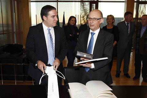 Imágenes del ministro de Hacienda y Administraciones Públicas, Cristóbal Montoro, en Málaga