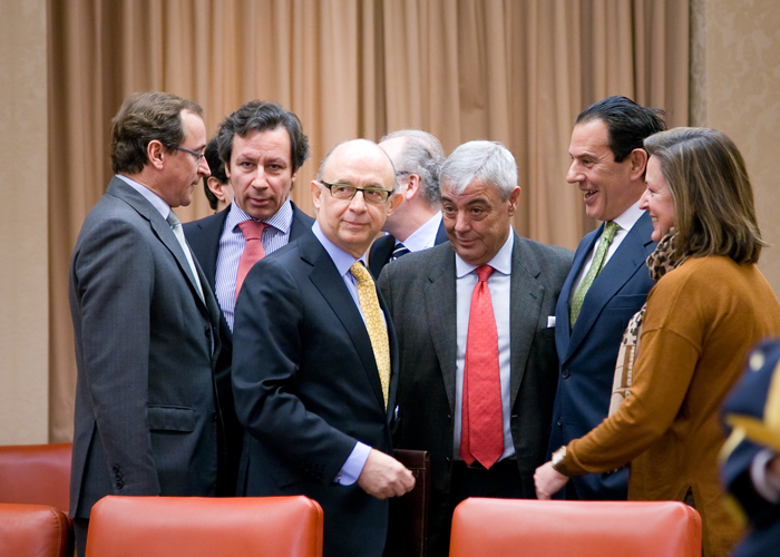 Imagen de la comparecencia del ministro