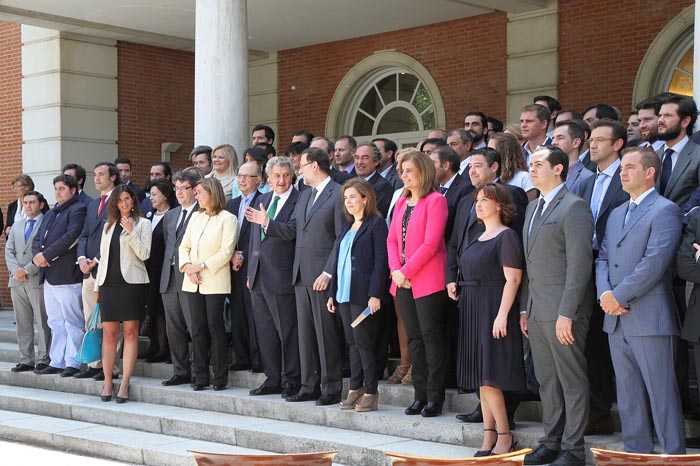 Imagen del acto del Gobierno de España con los emprendedores