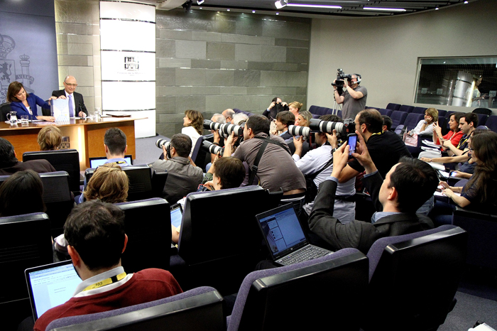Imagen rueda de prensa del Consejo de Ministros