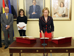 Imagen toma de posesión de Angelina Trigo como directora de la Oficina para la Ejecución de la Reforma de la Adminstración