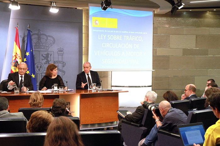 Imagen de la rueda de prensa del consejo de ministros