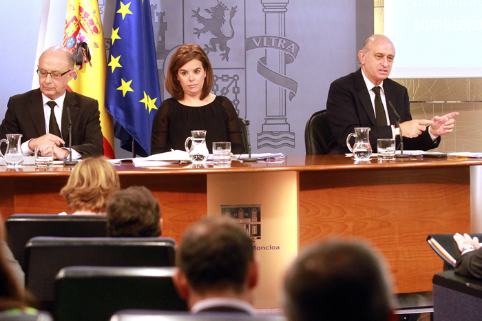 Imagen de la rueda de prensa del consejo de ministros
