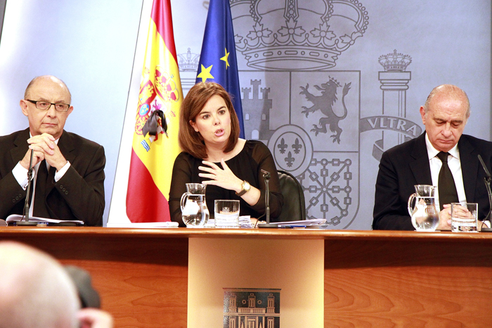 Imagen de la rueda de prensa del consejo de ministros