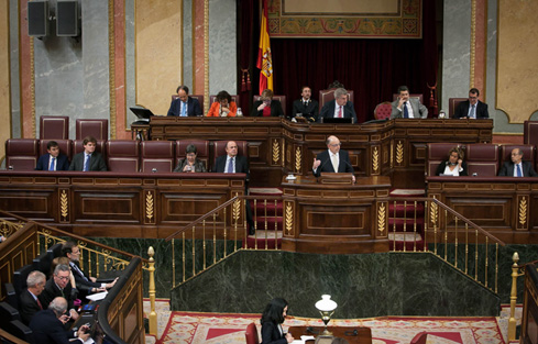 Imagen de Montoro en el Congreso