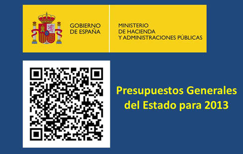 Codigo QR Presupuestos Generales del Estado para 2013