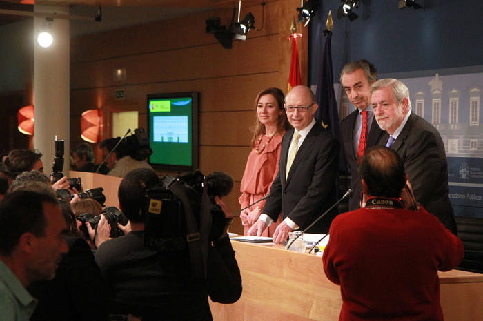 Imagen de la rueda de prensa sobre el cierre de ejecución presupuestaria 2013