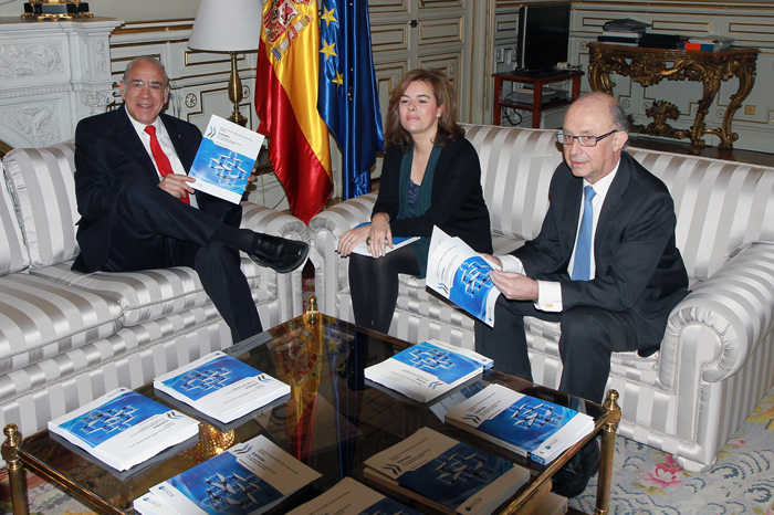 Imagen del acto de presentación del informe de la OCDE sobre la reforma de las AAPP