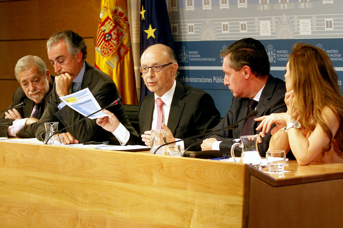 Imagen de la rueda de prensa para explicar la reforma fiscal