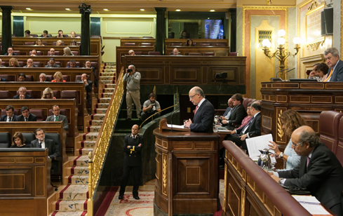 Imagen de Cristóbal Montoro en el Congreso