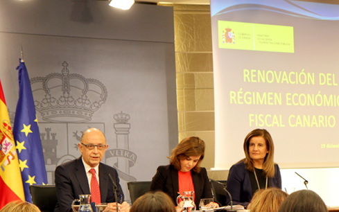 Imagen de la rueda de prensa del Consejo de Ministros