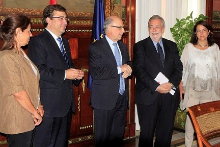 Cristóbal Montoro con Guillermo Fernández Vara
