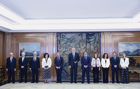 Felipe VI recibe al equipo de auditoría de la IGAE responsable de auditar las cuentas de Casa Real desde 2015
