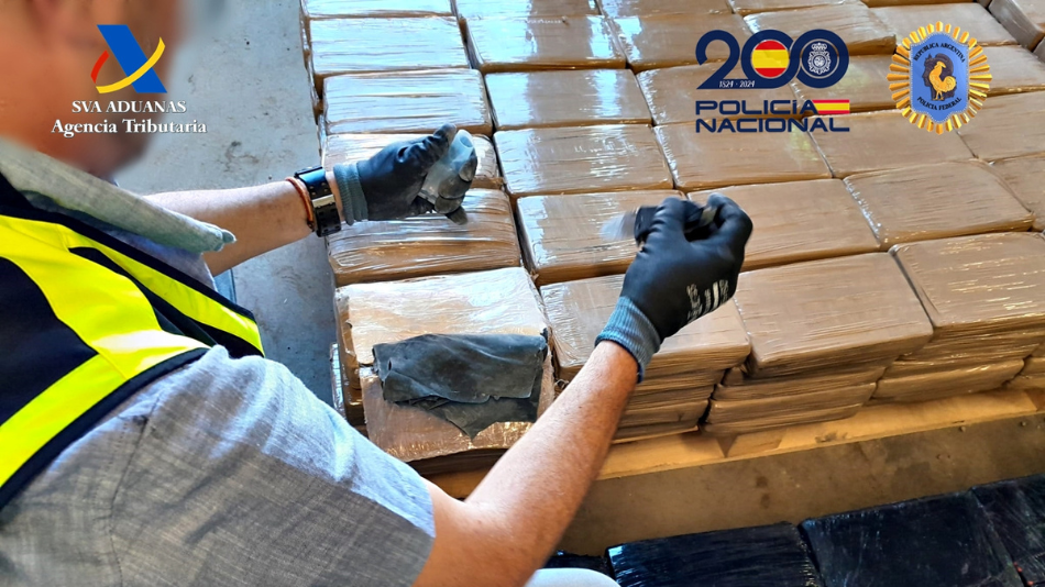 imagen AEAT operación droga España-Argentina-Perú