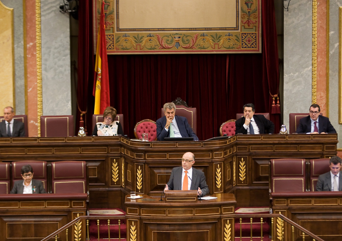 Imagen del debate de totalidad de los PGE 2013 en el Congreso