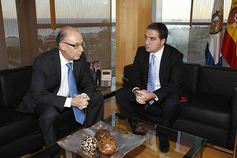 Imágenes del ministro de Hacienda y Administraciones Públicas, Cristóbal Montoro, en Málaga