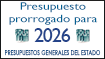 Presupuestos Generales del Estado prorrogados para 2026