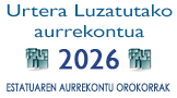 2026erako luzatutako Estatuko Aurrekontu Orokorrak