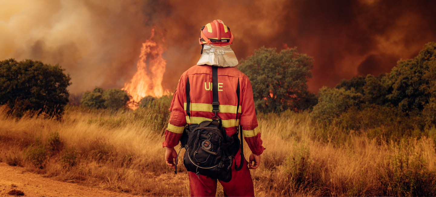 Foto UME en un incendio