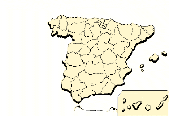 Mapa de las provincias de España