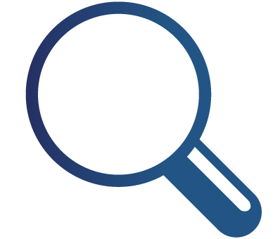 Icono transparencia lupa