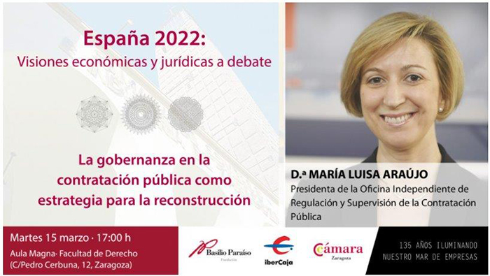 Imagen acto académico Universidad de Zaragoza 15-03-2022