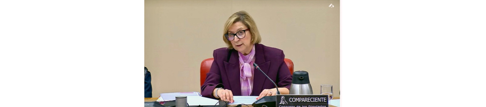 Intervención de la Presidenta de la OIReScon en la comparecencia