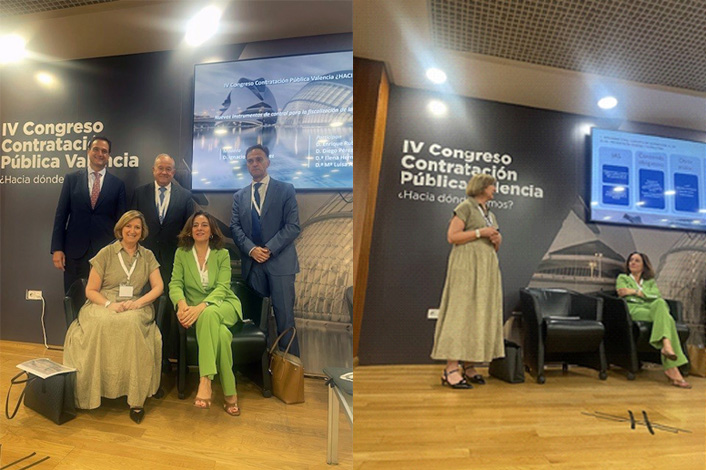Participantes e intervención en el IV Congreso de Contratación Pública