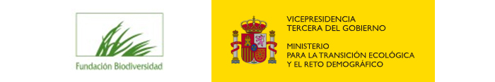 Imagen de los logotipos de la Fundación Biodiverdidad y del Ministerio para la Transición Ecológico y el Reto Demográfico